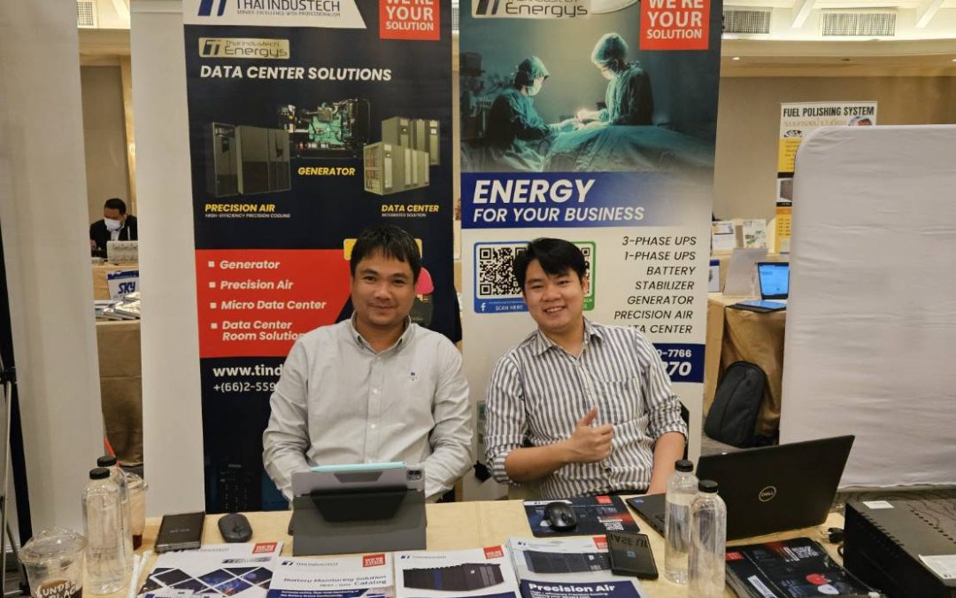 ภาพบรรยากาศ บริษัท ไทย อินดัสเทค จำกัด ได้เข้าร่วม อบรมและจัดบูธ  **โครงการอบรมเกณฑ์การทดสอบ เครื่องกำเนิดไฟฟ้าสำรองเพื่อการส่งมอบงาน  สำหรับอาคารทั่วไป ดาต้าเซนเตอร์ สถานพยาบาลและสนามบิน กับ สมาคมเครื่องกำเนิดไฟฟ้าไทย  ที่จัดขึ้นในวันที่ 9-10 กุมภาพันธ์ 2567 นี้ ณ โรงแรม เอสซี ปาร์ค